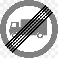 驾驶大型货车的交通标志.禁止通行