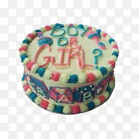 生日蛋糕杯蛋糕装饰-婴儿性别展示