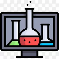 化学计算机图标适用于在线科学