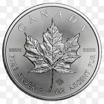 加拿大银枫叶金币加拿大枫叶金属优质名片