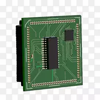 微控制器集成电路和芯片电子计算机硬件编程器.节点