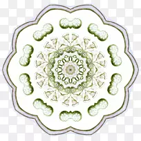 电脑图标剪花.绘制对称花环