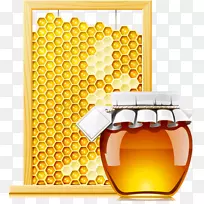 蜜蜂蜂蜜剪贴画-蜂蜜