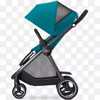 婴儿运输婴儿和蹒跚学步的汽车座椅-蓝色婴儿车