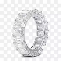 结婚戒指-钻石切割-白金戒指