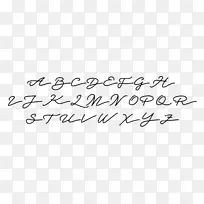 手写脚本字体衬线字体手写