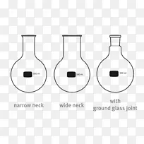 实验室瓶圆底烧瓶Erlenmeyer瓶容量瓶科学玻璃器皿