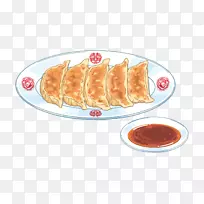 饺子食品轮廓芝麻油饺子