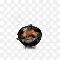 烤肉韦伯-斯蒂芬产品烧烤壶烹饪.木炭烤鸭
