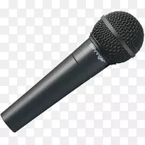 麦克风Shure Sm 57 Shure Sm 58音频Behringer-银色麦克风