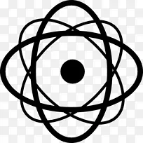 符号计算机图标原子形状原子