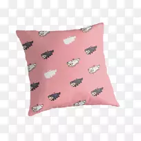 抛掷枕头垫粉红色m-北京及装饰