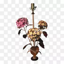 花卉设计灯具花盆手绘绣球