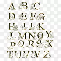 字母字母表绘图剪贴画