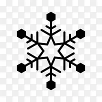 雪花六角形计算机图标形状-雪花