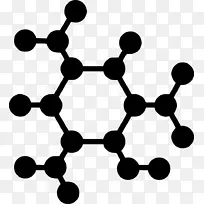 分子石墨烯计算机图标化学科学