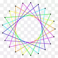 等角圆星形多边形不规则图形