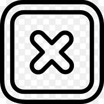 检查标记x标记计算机图标.符号