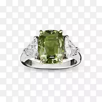 订婚戒指-绿宝石首饰-钻石黄金