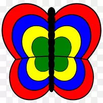 电脑图标帝王蝴蝶剪贴画