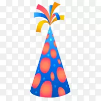 生日蛋糕派对帽子问候及便条卡-生日