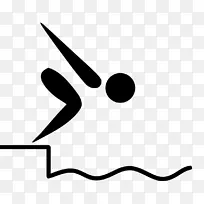 夏季奥运会游泳象形文字奥林匹克运动剪贴画游泳宣传