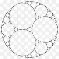 阿波罗垫片数学分形圆切圆包