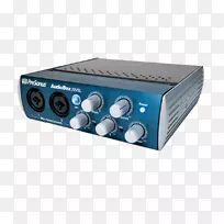 PreSonus声卡和音频适配器工作室单齿和立体声盒