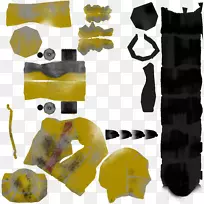彩色三维计算机图形黄色动画纹理映射.附加的三维设计