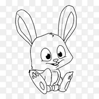 国内兔子复活节兔子画-兔子