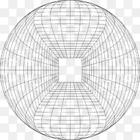 透视网格三维散热器球