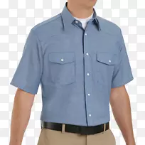 西式衬衫袖制服工作服
