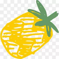 水果沙拉菠萝食品剪辑艺术-创意菠萝