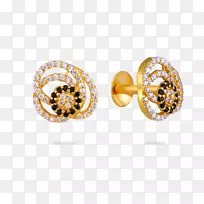 耳环体珠宝钻石金耳环