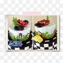 生日蛋糕装饰-蛋糕车
