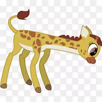 猫科长颈鹿剪贴画-Giraff