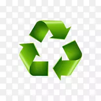 废物层级循环再造标志废物最小化再用-循环再用