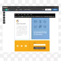 网页HubSpot公司响应式网页设计登陆页面营销.票模板