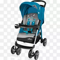 运送婴儿波兰父母-蓝色婴儿车
