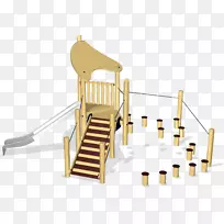 游乐场楼梯儿童温迪屋游戏-游乐场设备