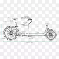 货运自行车拉里对哈利货运三轮车-老式自行车手