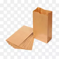 牛皮纸袋午餐盒包装和标签牛皮纸袋