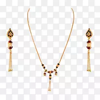 项链或珠宝耳环金.印度珠宝
