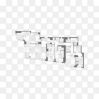 千禧大厦平面图层顶层公寓-地产楼面图
