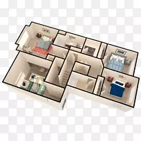 罗克韦尔村公寓布拉夫代尔租赁平方英尺楼-房地产平面图