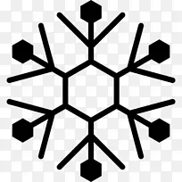 雪花电脑图标六边形雪花