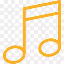 音乐音符第八音符计算机图标.音符
