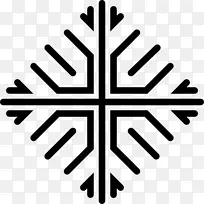 雪花符号计算机图标形状-雪花