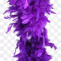 羽毛波亚紫色服装派对-羽毛