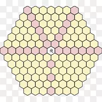 六角蜂窝晶体sannin shogi剪贴画.三维六角形黑